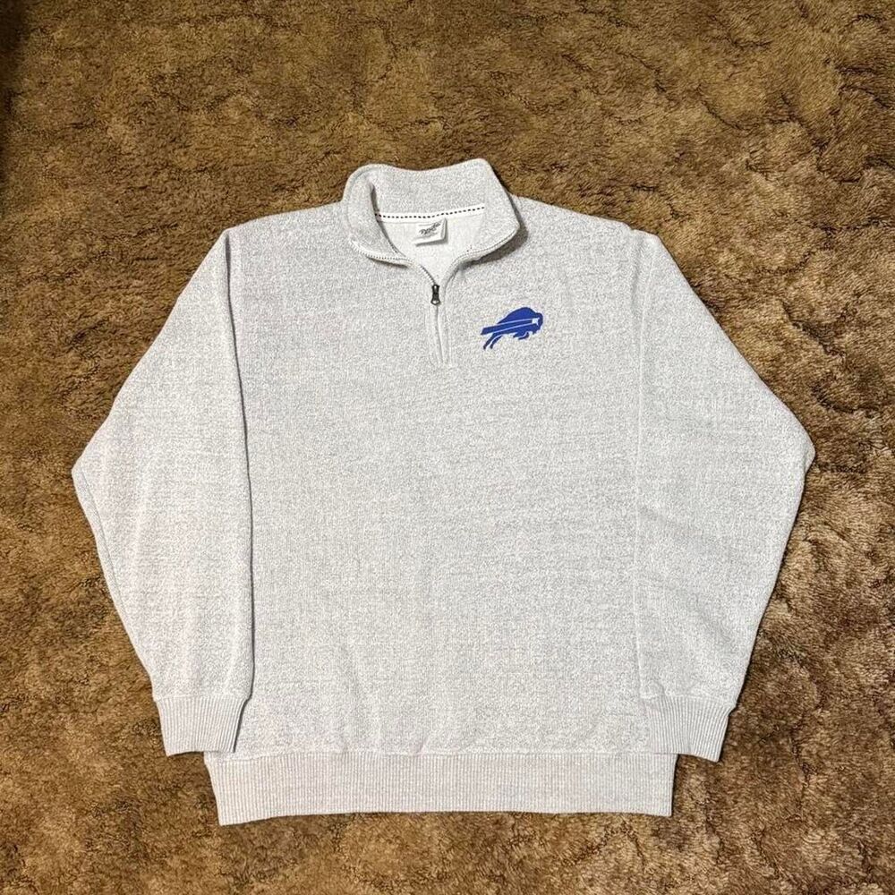 Pacific and Co. NFL Buffalo Bills Quarter Zip Grey XLarge